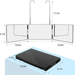 LMZNXCZ close-up of real glass edge and ABS frame offering durable clear reflection