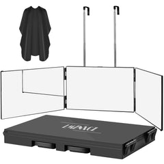 LMZNXCZ front view showing tri-fold mirror for full 360 degree visibility benefit