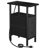 LOAKEKEL front view narrow end table showing compact footprint and style