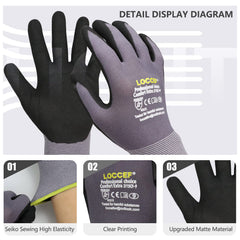 LOCCEF palm close-up highlighting micro-foam texture for enhanced grip