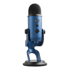 Logitech G Blue Yeti front view showing grill and stand for clear vocals