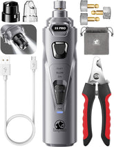 LOPSIC front view of the quiet nail grinder showing ergonomic grip and compact design for calm grooming