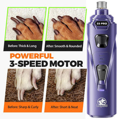 LOPSIC grinder held in hand to show ergonomic scale and control