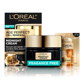 L'Oreal Paris front jar view showing label and elegant packaging benefit: clear product ID