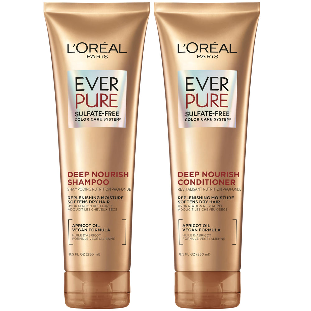 L'Oreal Paris front packaging showing product set and benefits