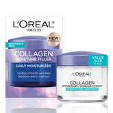 L'Oreal Paris front jar view showing compact packaging and product benefit