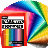 LOTWOW front packaging showing full 108-sheet color assortment and quantity benefit