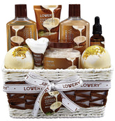 LOVERY basket front packaging showing full gift set and ready-to-gift presentation