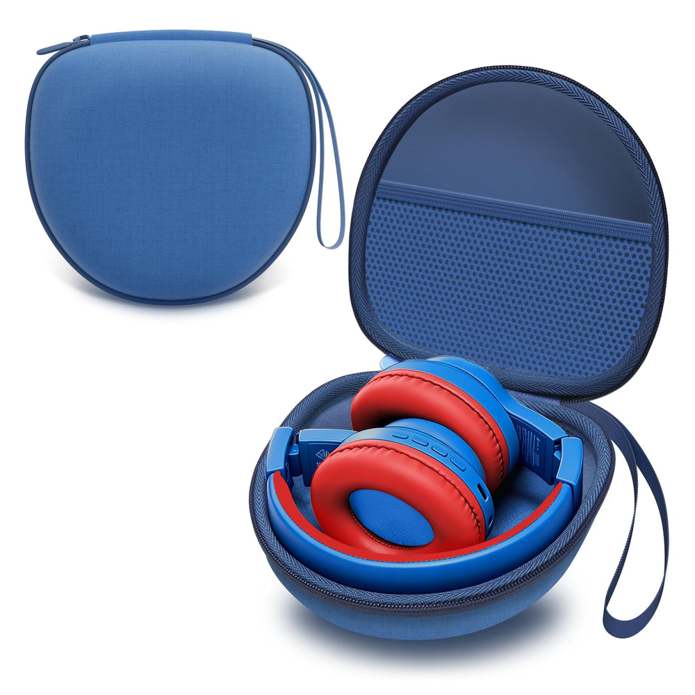 L LTGEM blue case front view shows compact protection and easy storage