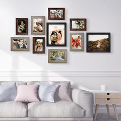 LUCKYLIFE 8x10 frame front view showing crisp edges and clear plexiglass protection