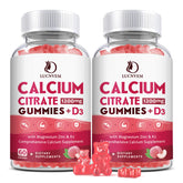 LUCNVEM front packaging showing two-bottle 60-day peach gummy supply and benefits