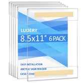 Ludery front view clear acrylic frame showing professional display benefit