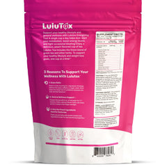 LULUTOX close-up of dry tea leaves highlighting natural ingredients
