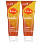 Lume toasted coconut front packaging showing product benefits and scent