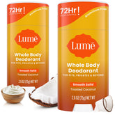 Lume toasted coconut front packaging showing two sticks and scent