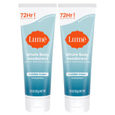 Lume whole body cream tube front view showing packaging and product name for easy identification