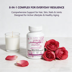 Hand holding Lumine Organics capsule to show single serving convenience