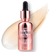 LUMINESS front packaging shows bottle and product benefit of natural match