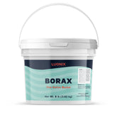 Luonix bucket front view showing resealable lid and gallon size for organized storage
