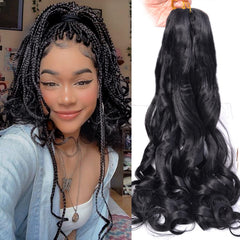 Luoyudu front packaging showing 24-inch bundles and natural black shade benefit