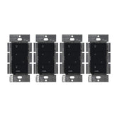 Lutron Caseta front panel view showing sleek dimmer and modern finish for easy control