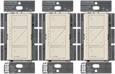 Lutron Caseta front panel showing sleek switch and clear controls benefit quick identification