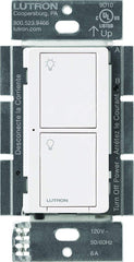 Lutron Caseta wiring and back detail showing terminals for fast, secure installation