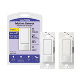 Lutron Maestro front view showing clean switch face and benefit of easy aesthetics