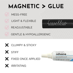 Luxillia applicator in hand demonstrating safe, controlled lash placement benefit