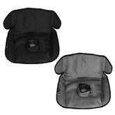 Lynmark front view seat protector showing full coverage and easy fit benefit