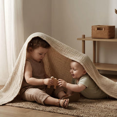 LYRICHOM BABY full-size blanket laid flat showing generous coverage