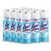 Lysol front packaging showing crisp linen scent and disinfecting benefit