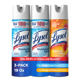 Lysol front packaging showing scent and size, quick identification benefit