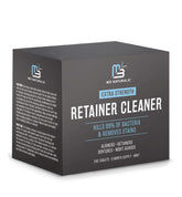 M3 Naturals front packaging showing 240 mint retainer cleaner tablets benefits