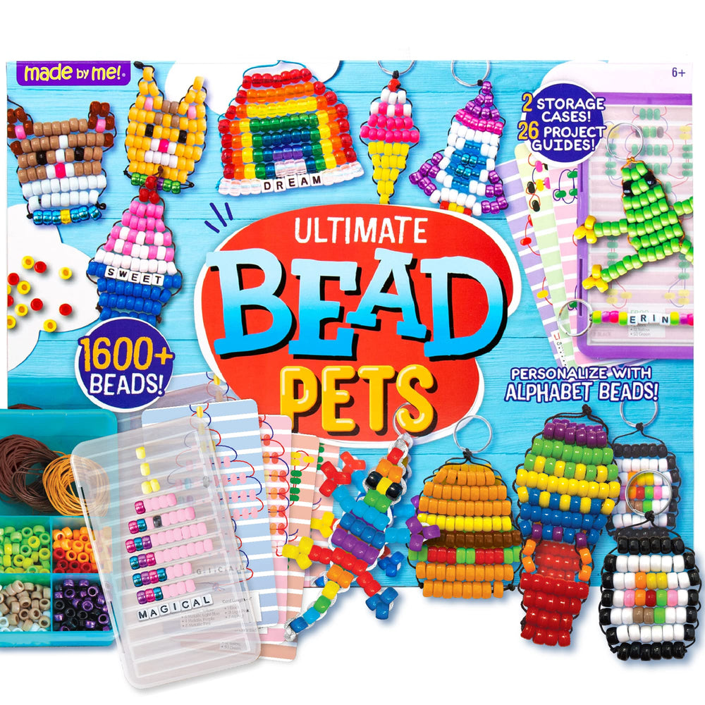 Made By Me front packaging showing kit contents and colorful bead preview