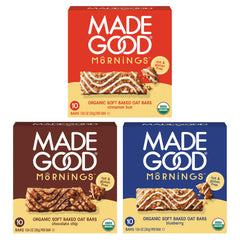 MadeGood front box image showing 30-count variety pack and convenience