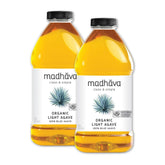 Madhava front packaging showing two 46 oz bottles and brand clarity benefit