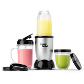 Magic Bullet front view silver showing compact design and fast prep benefit