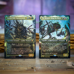 Magic: The Gathering tokens and strategy insert laid out for fast setup benefit