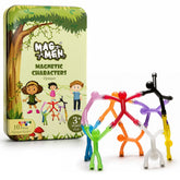 MAGMEN front packaging showing ten opaque figures and storage tin for easy gifting