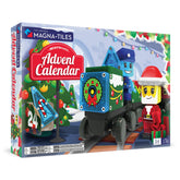 MAGNA-TILES advent calendar front packaging showing festive tiles and surprises for daily play