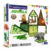 MAGNA-TILES front packaging showing jungle animal set benefit of clear product view