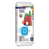 MAGNA-TILES metal tin open showing microMAGS and easy storage benefit