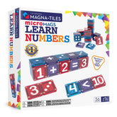 MAGNA-TILES microMAGS front packaging showing numbers, encourages early numeracy