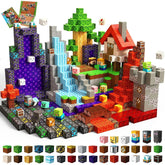 Magneverse front packaging showing full 150-piece set and booklet benefit: clear contents