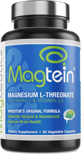 Magtein front bottle showing brand and cognitive support benefit