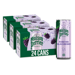 Maison Perrier front can showing blackberry flavor and elegant design, highlights premium look