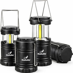 MalloMe front view lantern showing bright even 360° light benefit