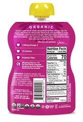 Mamma Chia pouch in hand showing portable size for quick on-the-go snacks