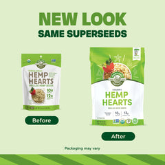 Manitoba Harvest close-up of shelled hemp hearts texture and freshness benefit
